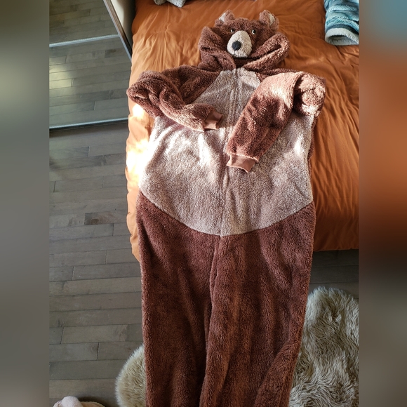 Bear Unisex Adult Onesie Pajamas - Picture 3 of 5